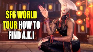 SF6 World Tour Mode: How To Find A.K.I (Master)