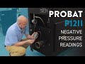 Check the air and gas pressure on probat p12 ii