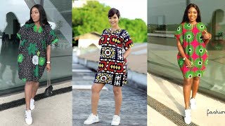 DIY: HOW TO MAKE BUBU KIMONO DRESS | DANSHIKI DRESS | SHORT ANKARA DRESS WITH POCKETS screenshot 3