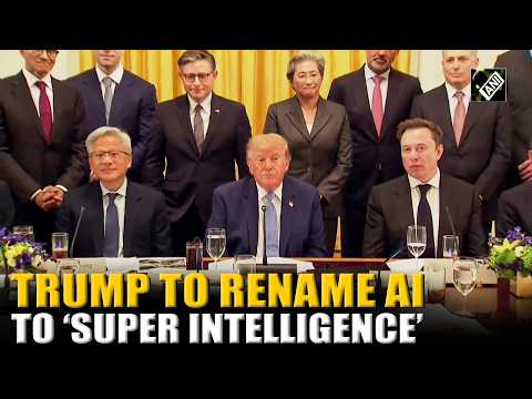 US President Donald Trump unveils move to rename Artificial Intelligence as ‘Super Intelligence’