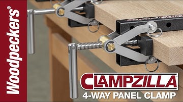 Perfect Clamping with Clampzilla 4-Way Panel Clamp
