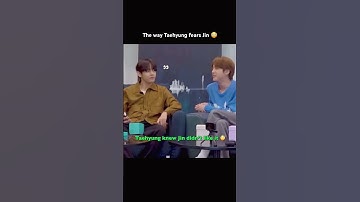 Taejin: The way Taehyung fears Jin 😳 #bts #shorts #taejin #btsshorts #jin #taehyung