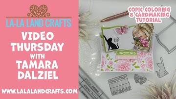 Card Making Tutorial with Copic Coloring, Ink Blending & Making a Simple Easel Card