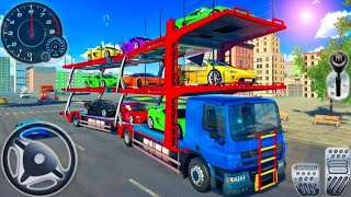 Trailer Cargo Truck Driver Simulator - Bhugati Car Transporter Driving 3D - Android GamePlay screenshot 3