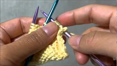 How to knit basic cables: C4F (4 Stitches Cable Front)