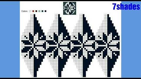 Copy of graph knitting pattern | fair isle flower knitting | graph design