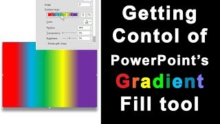 Get better Control of PowerPoint's Gradient Fill Tool to Create the Gradients you Want.
