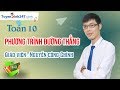 Chữa bài tập SGK: Phương trình đường thẳng – Toán 10 (Tr 80,81) – Thầy giáo: Nguyễn Công Chính