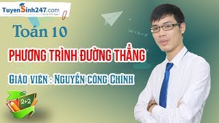 Chữa bài tập SGK: Phương trình đường thẳng – Toán 10 (Tr 80,81) – Thầy giáo: Nguyễn Công Chính