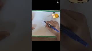 #​ခရုလေးဆွဲကြမယ်... 🐌✨ လွယ်လွယ်လေးနော်။#Drawing#Snail#ခရုလေး