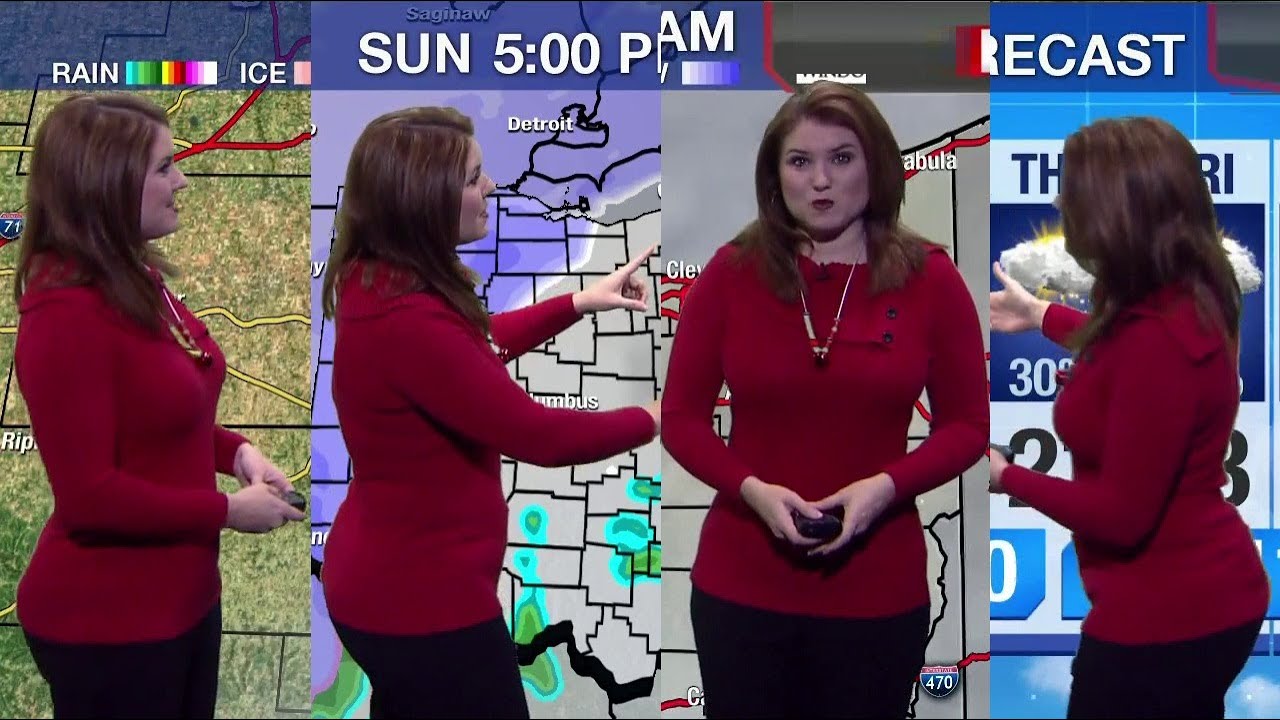 weather girl, pawg, booty, whooty, milf, panty line, big booty weather woma...
