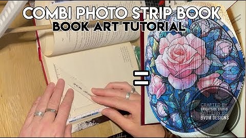 Combi Photo Strip // Book Art Tutorial // Fore Edge Book Art