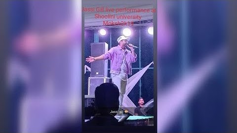 Jassi Gill live performance at Shoolini university ,solan /@Dynamicbrothers