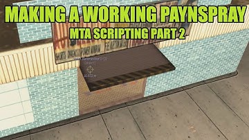 MTA Scripting 2: Making a working PayNspray