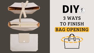 3 Bag Closure Methods DIY | 3 способа застёжки сумки для начинающих