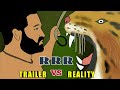 Rrr trailer vs reality  jr ntr  ram charan  ss rajamouli  funny  movie spoof  mv creation