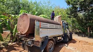 เจ้าอินทรีย์มาถึงแล้วยกถังขึ้นพร้อมลุย Dump Truck