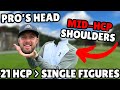 PGA Pro Course Management VS MID HANDICAP Golf Swing...