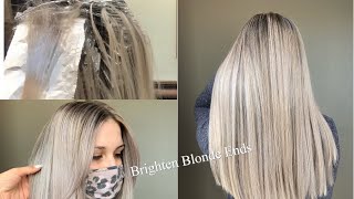 Quick way to brighten Blonde Ends while Foiling!! (short video)