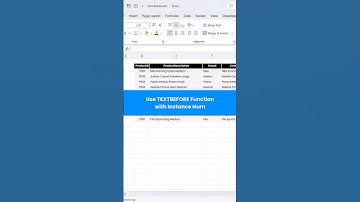 Extract Text Before Space using TEXTBEFORE with Instance Num. #ExcelTutorial #DataAnalysis