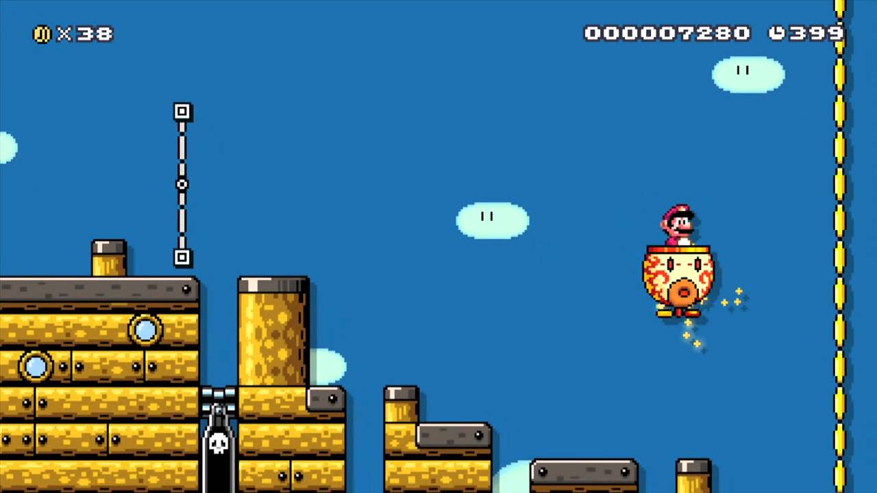 All Aboard The Boom Ship by 8bitROB - Super Mario Maker - No Commentary 1AF