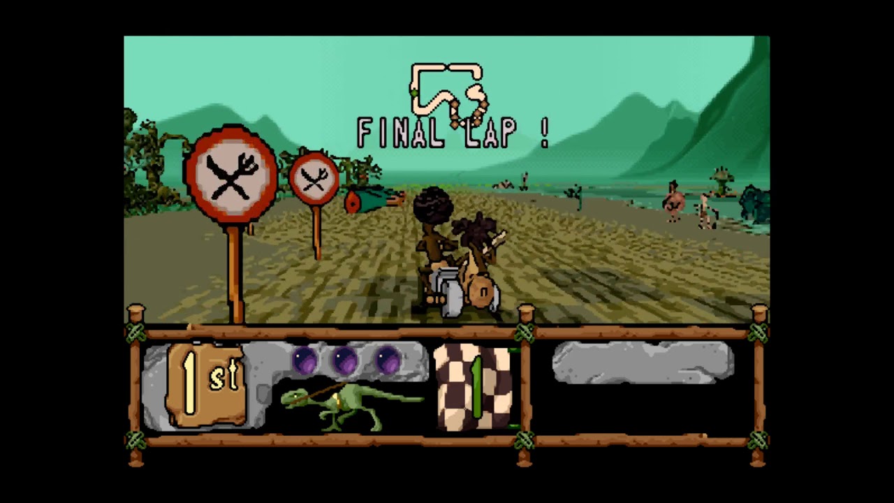 BC Racers [DOS] Hard difficulty, 1st place all tracks