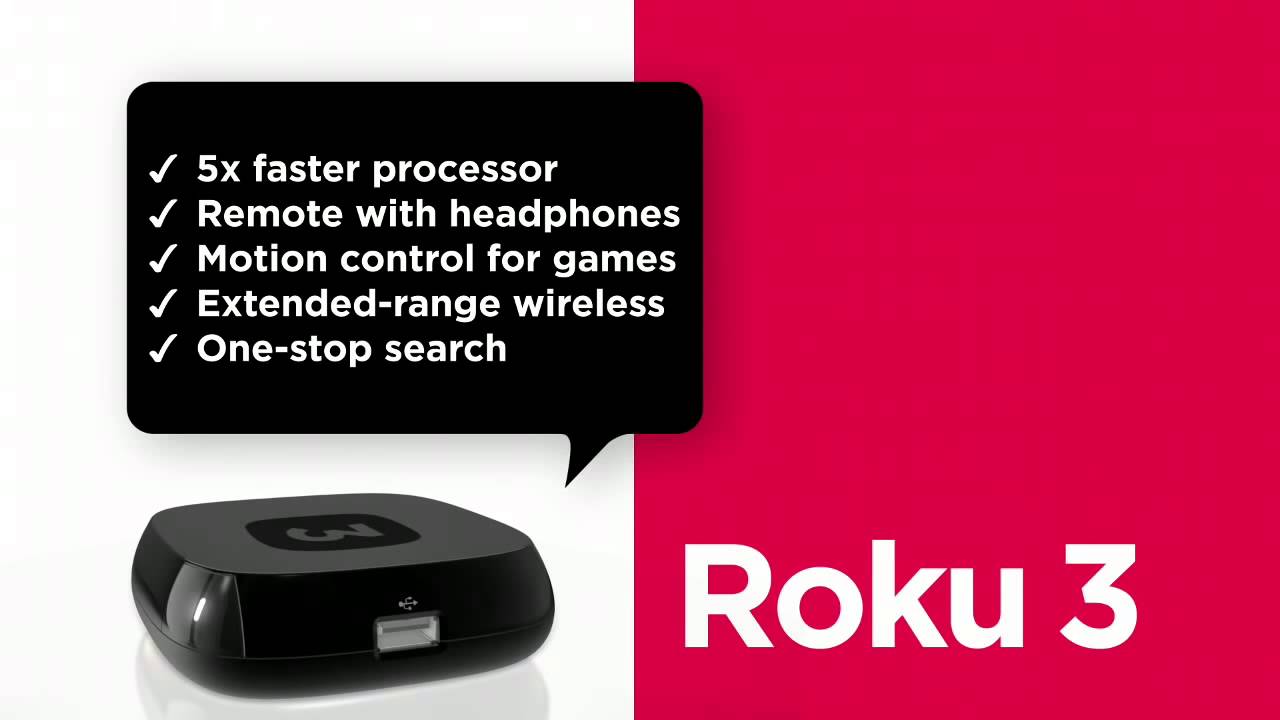 Roku 3 Streaming Media Player YouTube