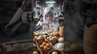 Watch this advanced android discover the delicate art of #shorts #AI #futuristic #foodie #trending