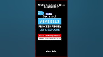 What Is the Allowable Stress in ASME B31.3?