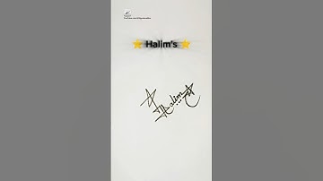 Star ⭐ Signature | Signature Design | Signature Ideas | Halim