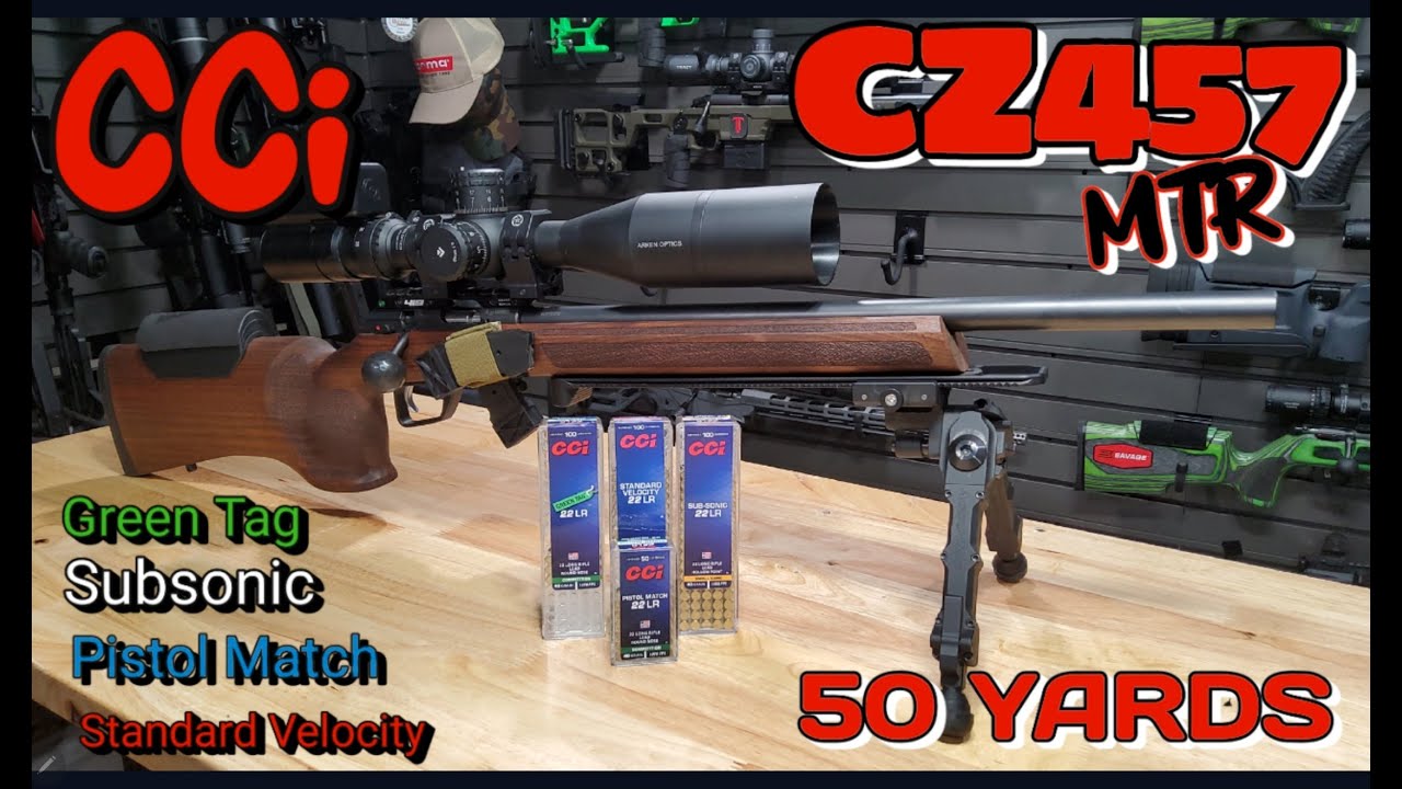 CCI Green Tag, Pistol Match, Subsonic & Standard Velocity .22LR
