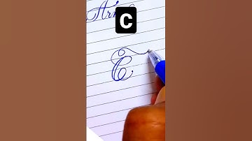 C in calligraphy #shorts #calligraphy #handwriting #cursive #viral #reels #abcd #bts #btsvideos