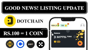 Good News! DOT Coin Listing Update | DOT Chain Mining App | New Mining App 2024 @Investmentultimate