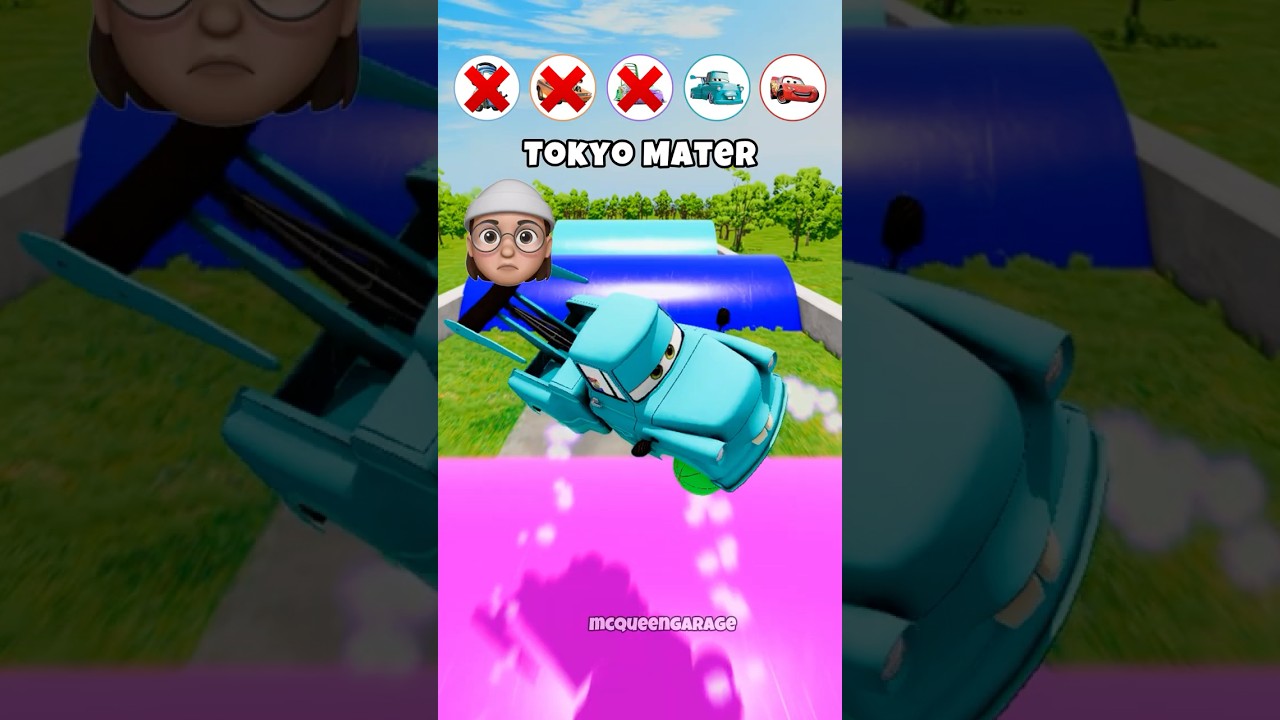 Guido vs Snot-Rod vs Wingo vs Tokyo Mater vs McQueen vs Big Speed Bumps