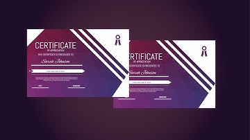 Certificate Design Make Berry Color Appreciation Certificate for Free using Visual Paradigm InfoART