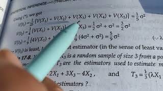 Efficiency, characteristics of estimators
