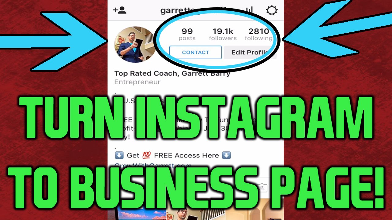 Turn Instagram Into Business Page (FASTEST TUTORIAL!) - YouTube