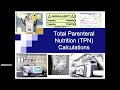 Live Classroom - Total Parenteral Nutrition (TPN)