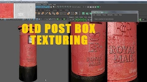 maya texturing tutorials for beginners | old post box texturing in maya pt 3
