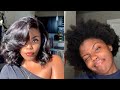 NO CORNROWS UNDER WIG | HOW I LAY MY 4C HAIR UNDER WIGS | NO GLUE