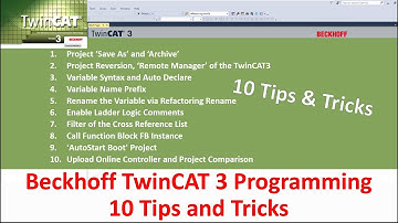 BK15. 10 Tips & Tricks of Beckhoff TwinCAT 3 Programming (HD)