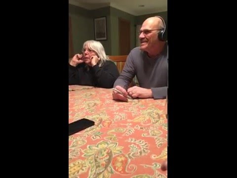 Pregnancy Announcement to my grandparents using the "whisper challenge"