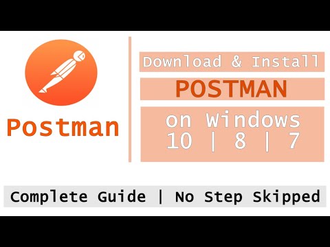 How to download and install postman in windows 10, 8, 7.