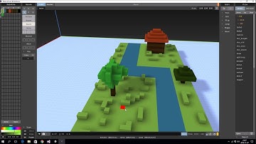 House by river 3D timelapse