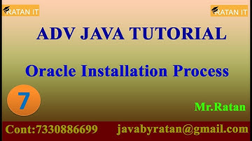 Adv java  || video class-7 || Oracle Installation Process || By Ratan Sir