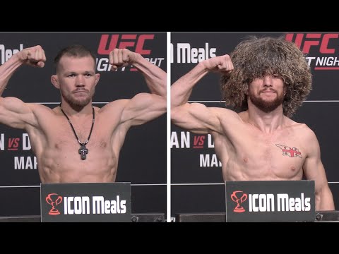 UFC FIGHT NIGHT WEIGH-INS:  Petr Yan vs  Merab Dvalishvili