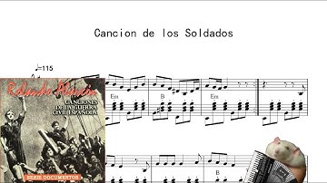 Thumbnail of Cancion de los Soldados [Accordion Sheet Music[