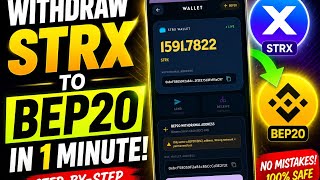 Learn how to withdraw your STRX tokens using the BEP20 (BSC) network step by step! 🚀 