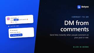 How to Auto-DM Anyone Who Comments on Your Instagram Post | Botyoo