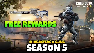 Season 5 Free Characters & Guns Themed Events Rewards - COD Mobile S5 Leaks